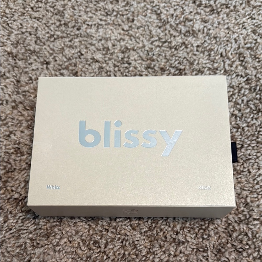 Blissy White King Pillowcase